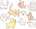 Cats Dogs Vectors