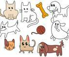 Puppies Kittens Vectors