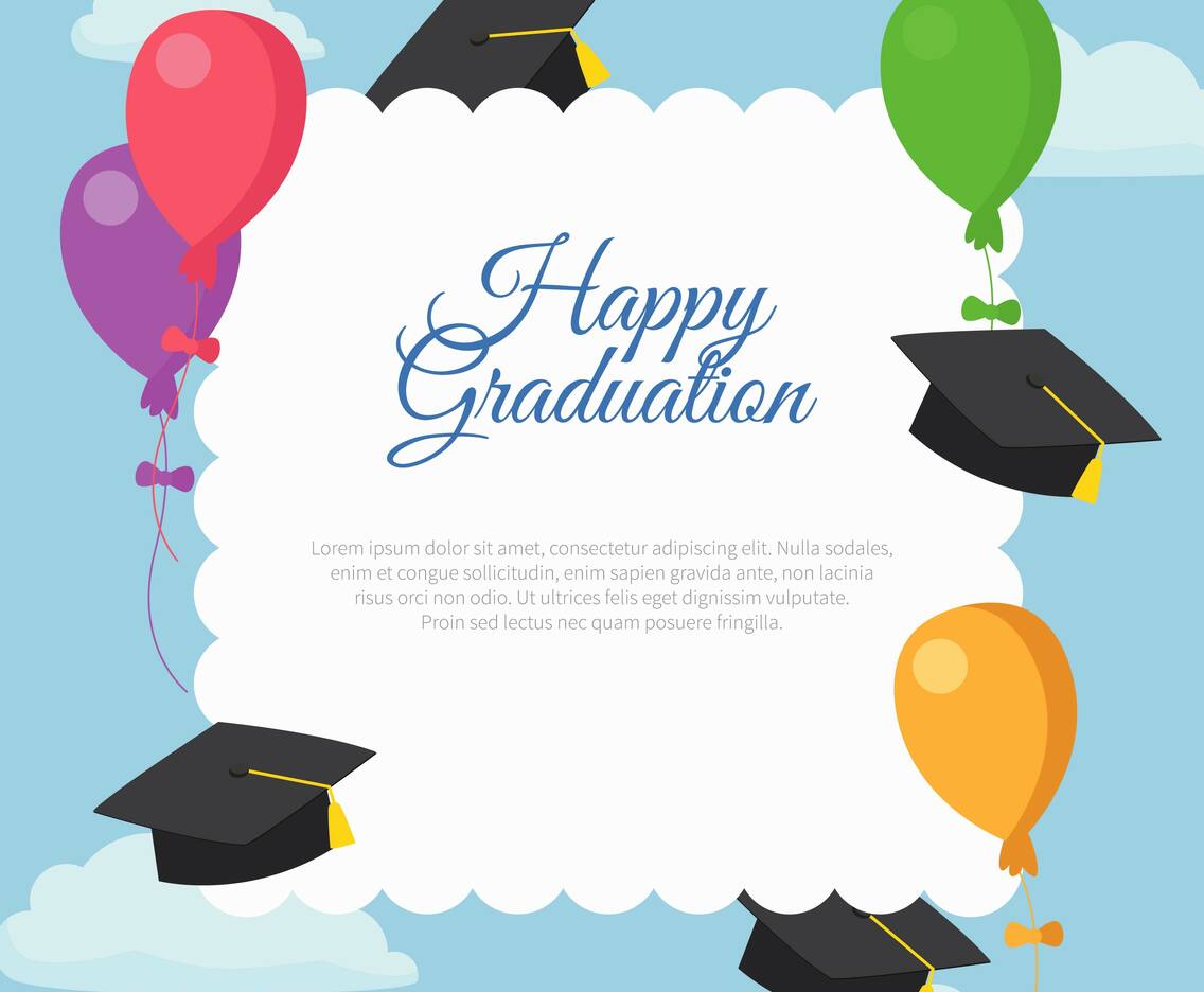 Happy Graduation Card Template