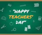 Happy Teachers Day Vector Illustration
