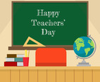 Teachers Day Classroom Vector