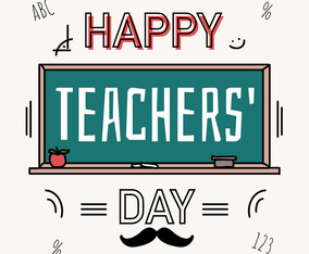 Happy Teachers Day Vector