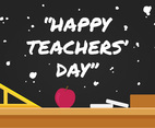 Happy Teachers Day Vector Illustration