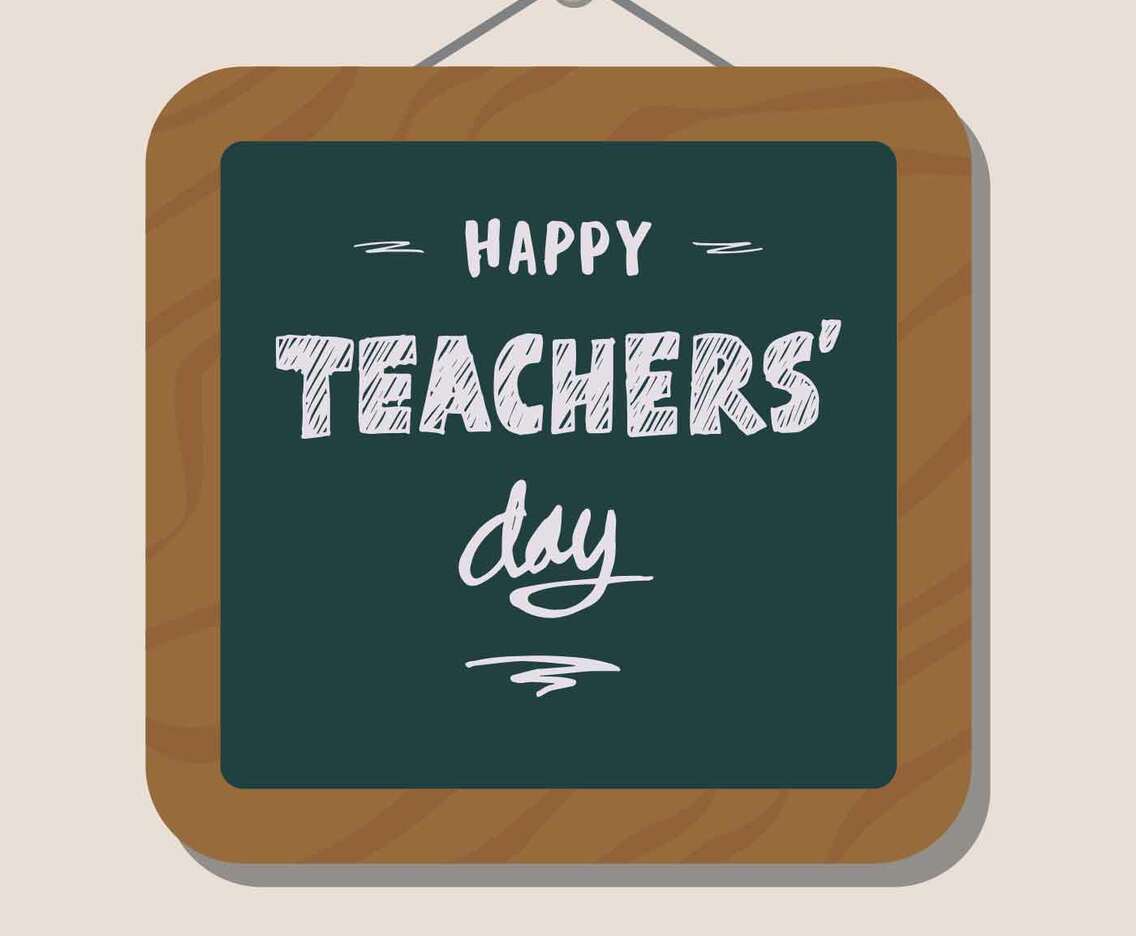 Teacher's Day Greeting Illustration Vector