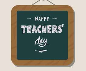 Teacher's Day Greeting Illustration Vector