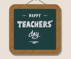 Teacher's Day Greeting Illustration Vector
