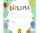 Kindergarden Diploma 2 Vectors