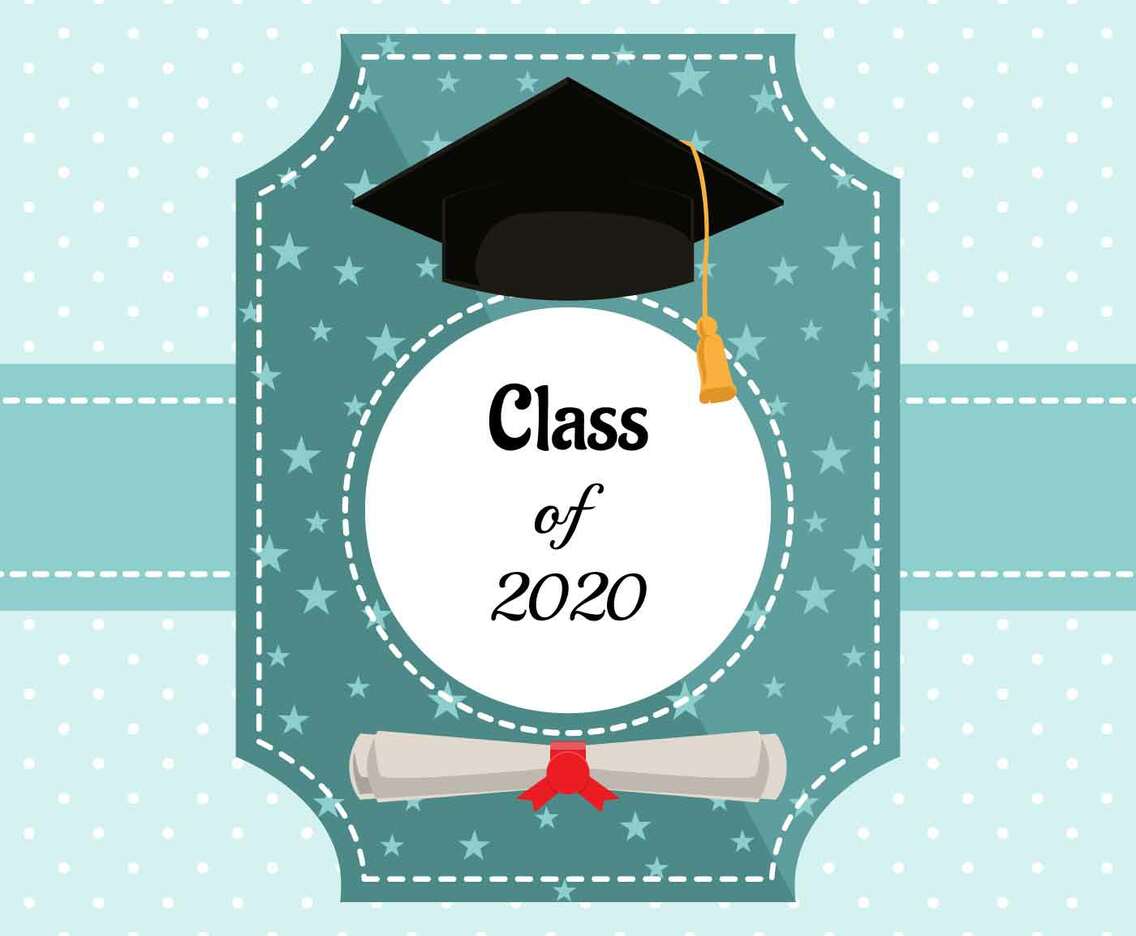 Graduation Card Vector Template