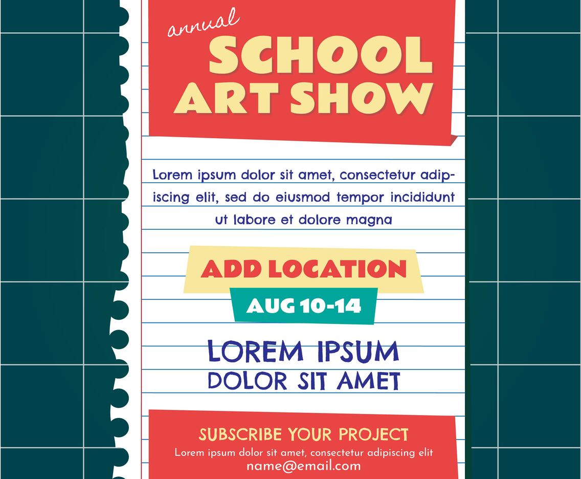 School Art Show Invitation