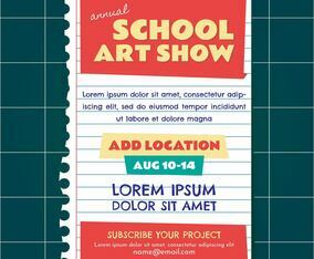 School Art Show Invitation