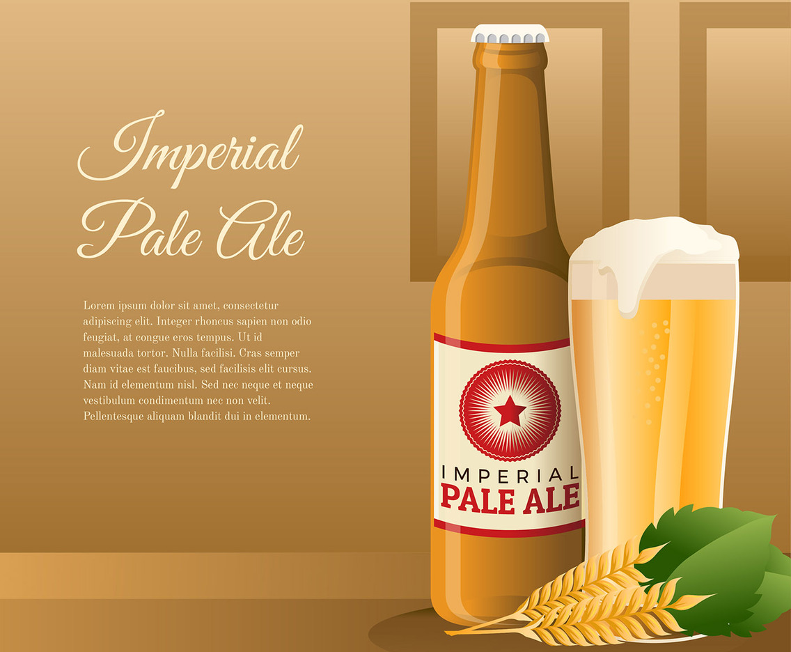 Imperial Pale Ale Product Vector