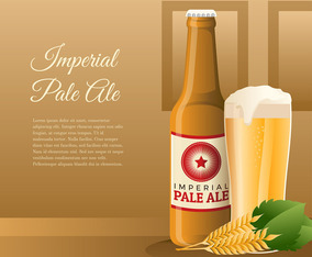 Imperial Pale Ale Product Vector