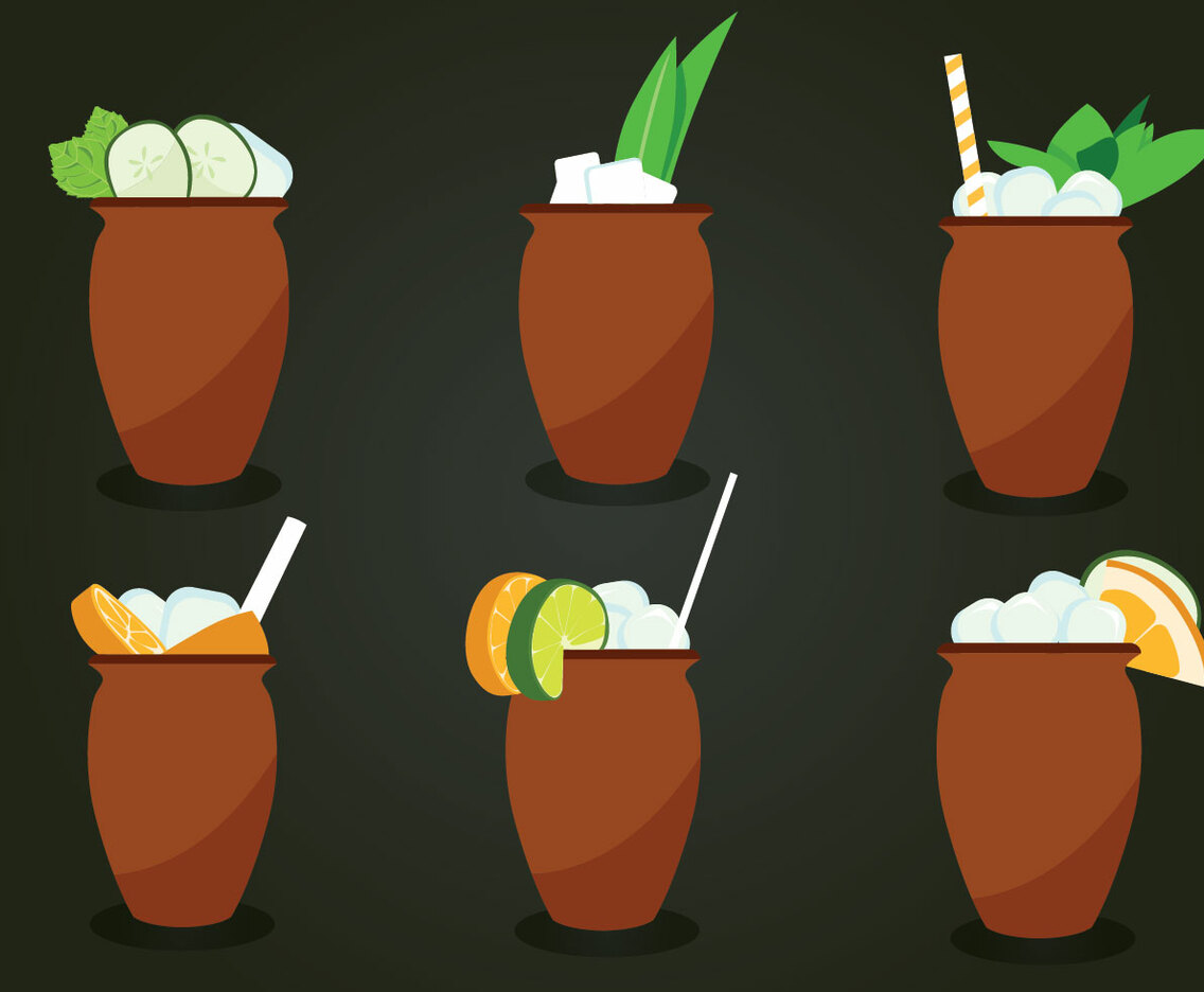 Cantaritos Cocktail Vector Pack
