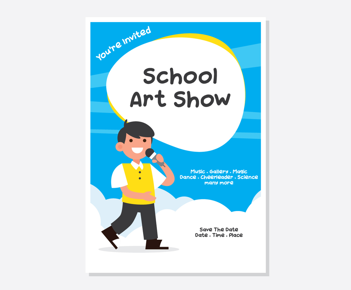 School Art Show Poster
