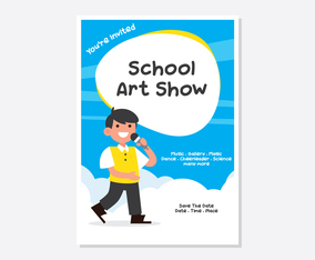 School Art Show Poster