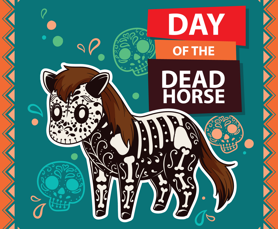 Day Of The Dead Horse Illustration