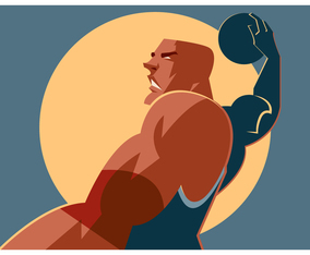 Powerfull Slam Dunk Vector