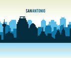 San Antonio Silhouette