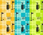 Vintage Golf Pattern Set