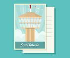 San Antonio Postcard Vectors