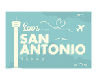 San Antonio Postcard Illustration