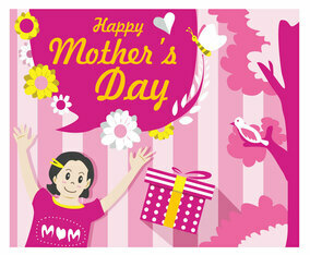 Mother's Day Card Vector