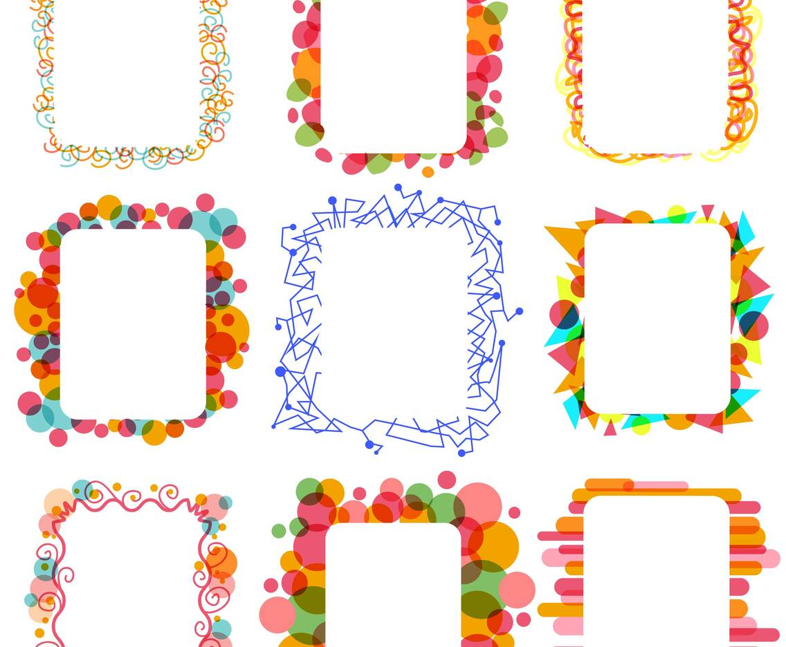 Colorful Frames Vectors