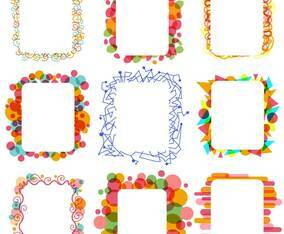 Colorful Frames Vectors
