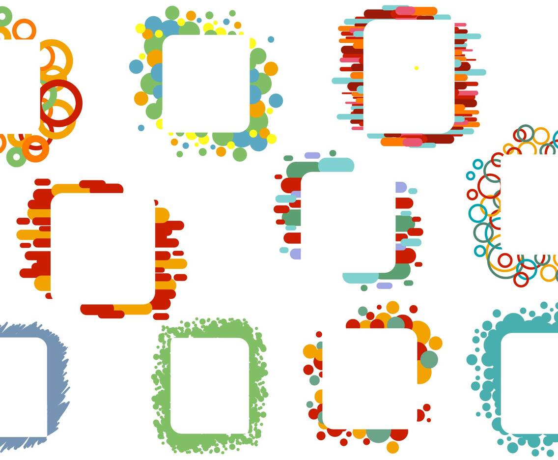 Funcky Frames Borders 2 Vectors