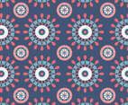 Blue And Red Kaleidoscope Pattern