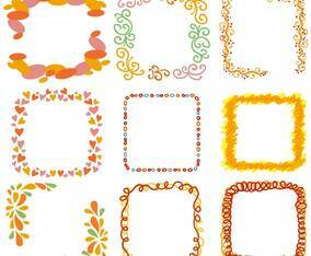 Funky Frames Borders Vectors