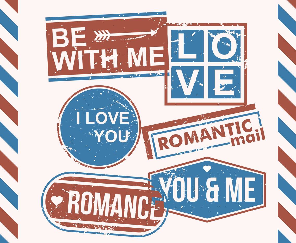 Vintage Wedding Stamp