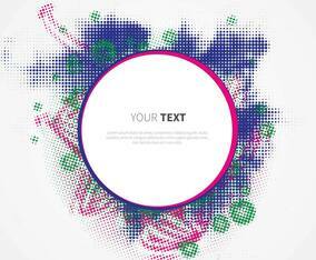 Funky Frame Vector Template