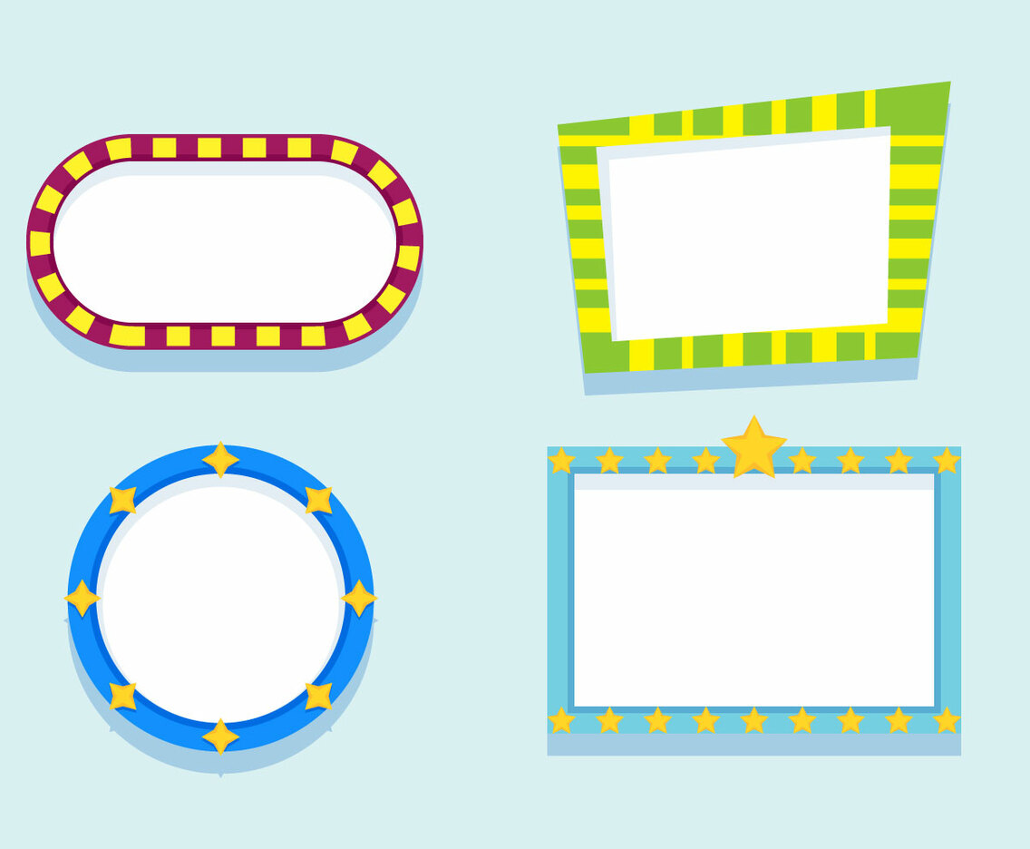 Funky Frames Vectors