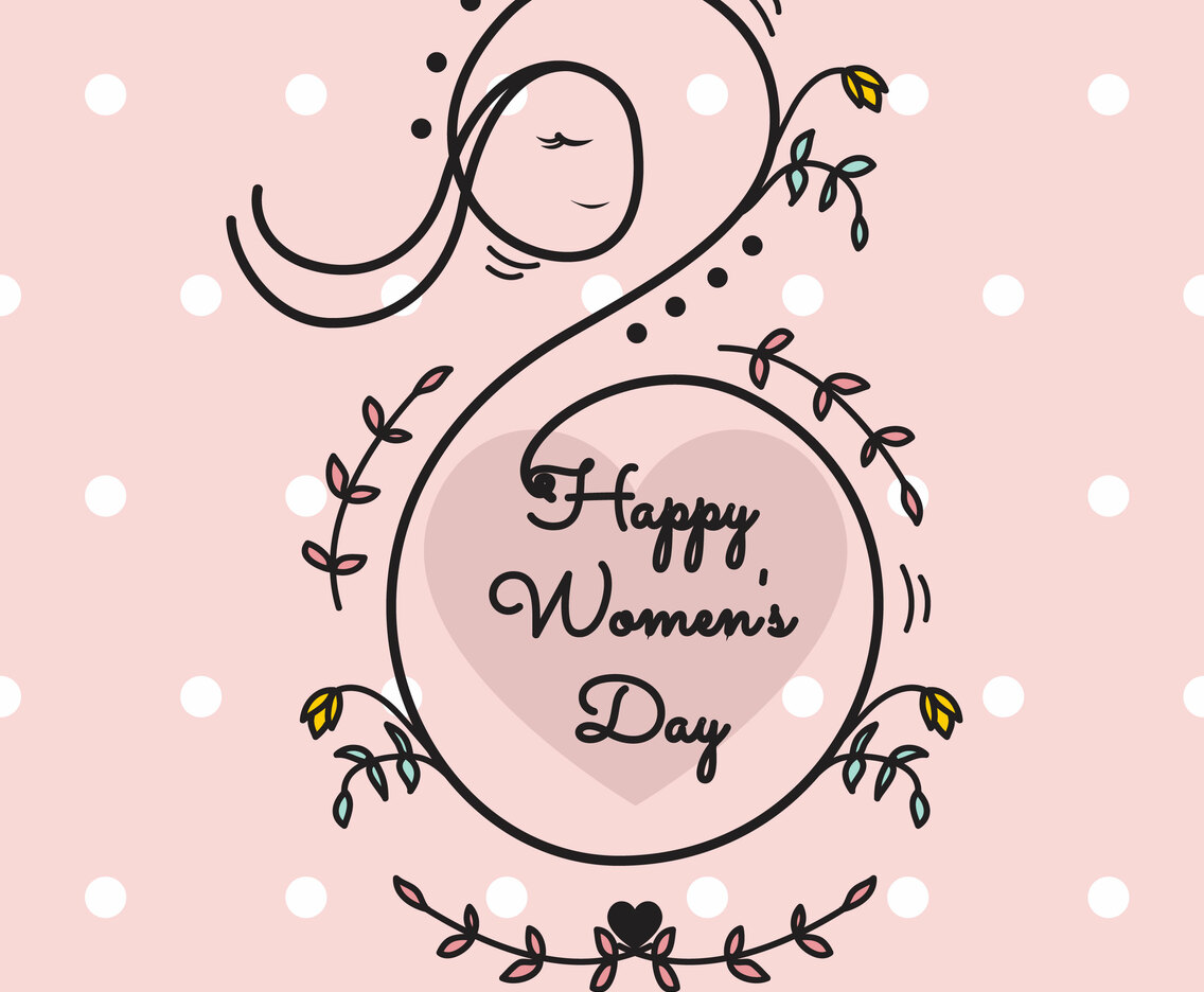 Happy Women's Day Vector