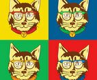 Cat Pop Art Illustration