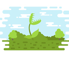 Venus Fy Trap Vector Illustration