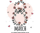Hand Drawn Women's Day Vector