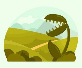 Venus Fly Trap Vector