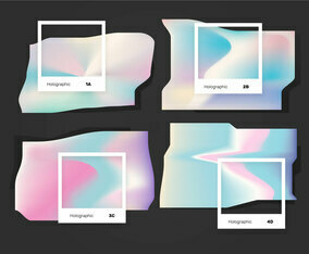 Abstract Light Holographic Color Pantone Vector