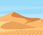 Sahara Desert Landscape Vector