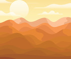 Desert Landscape Illustration
