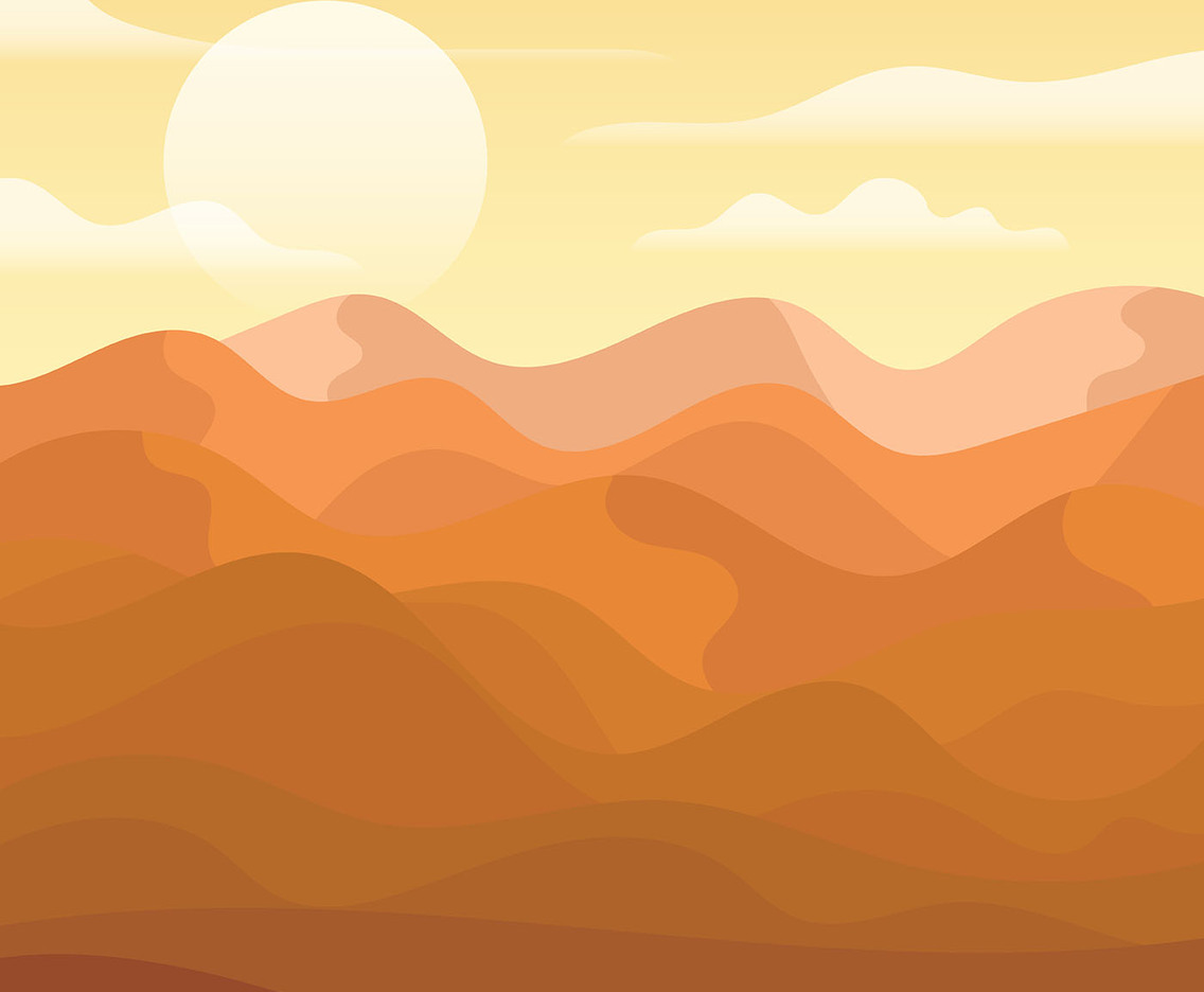Desert Landscape Illustration