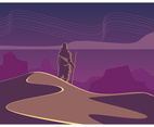 Desert Night Sky Vector