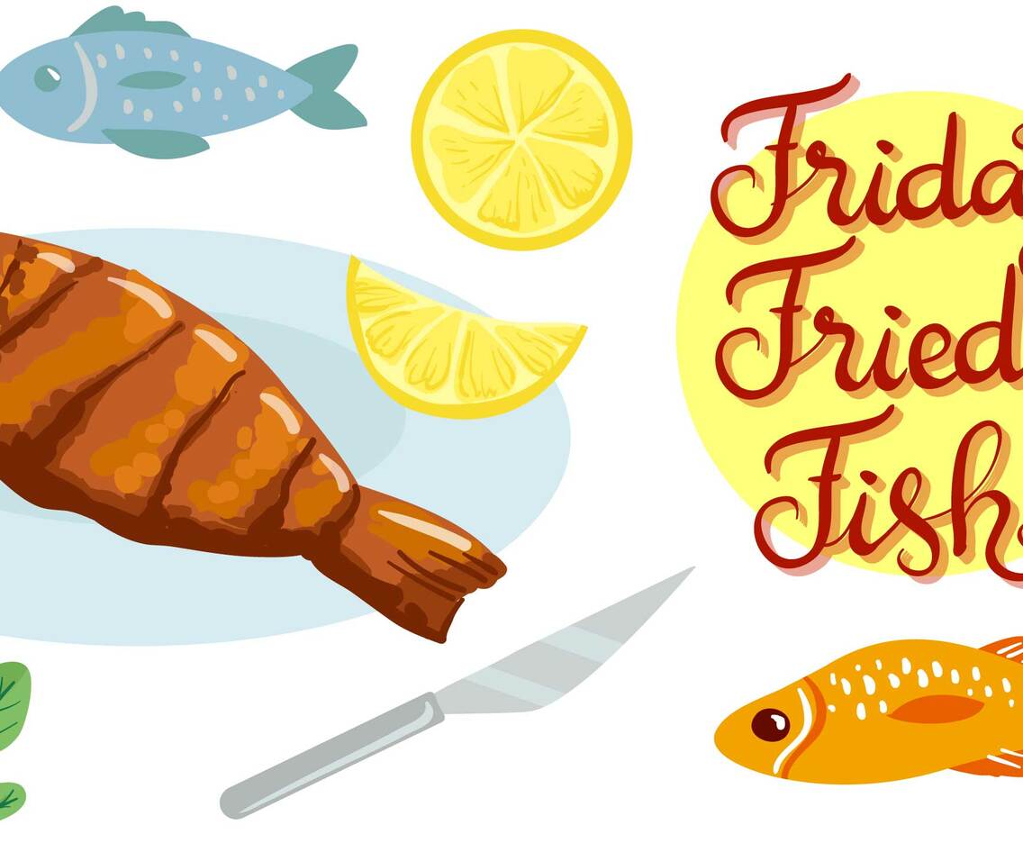 Friday Fry Fish Vectors