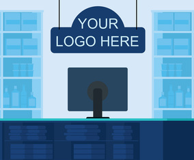 Vector Shop interior  Illustration