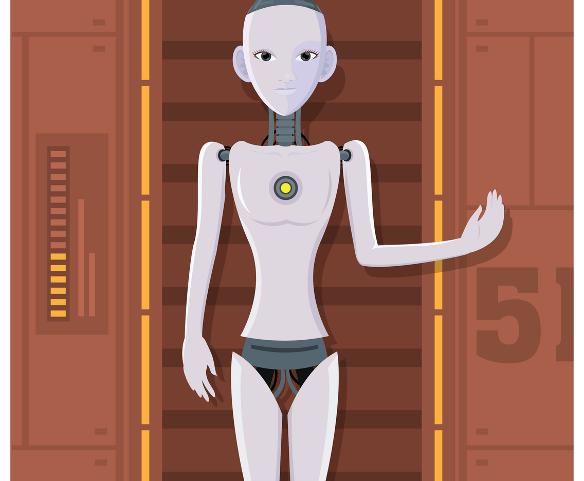 AI Humanoid Female Robot