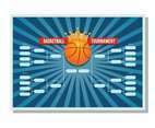 Football Tournament Bracket Poster