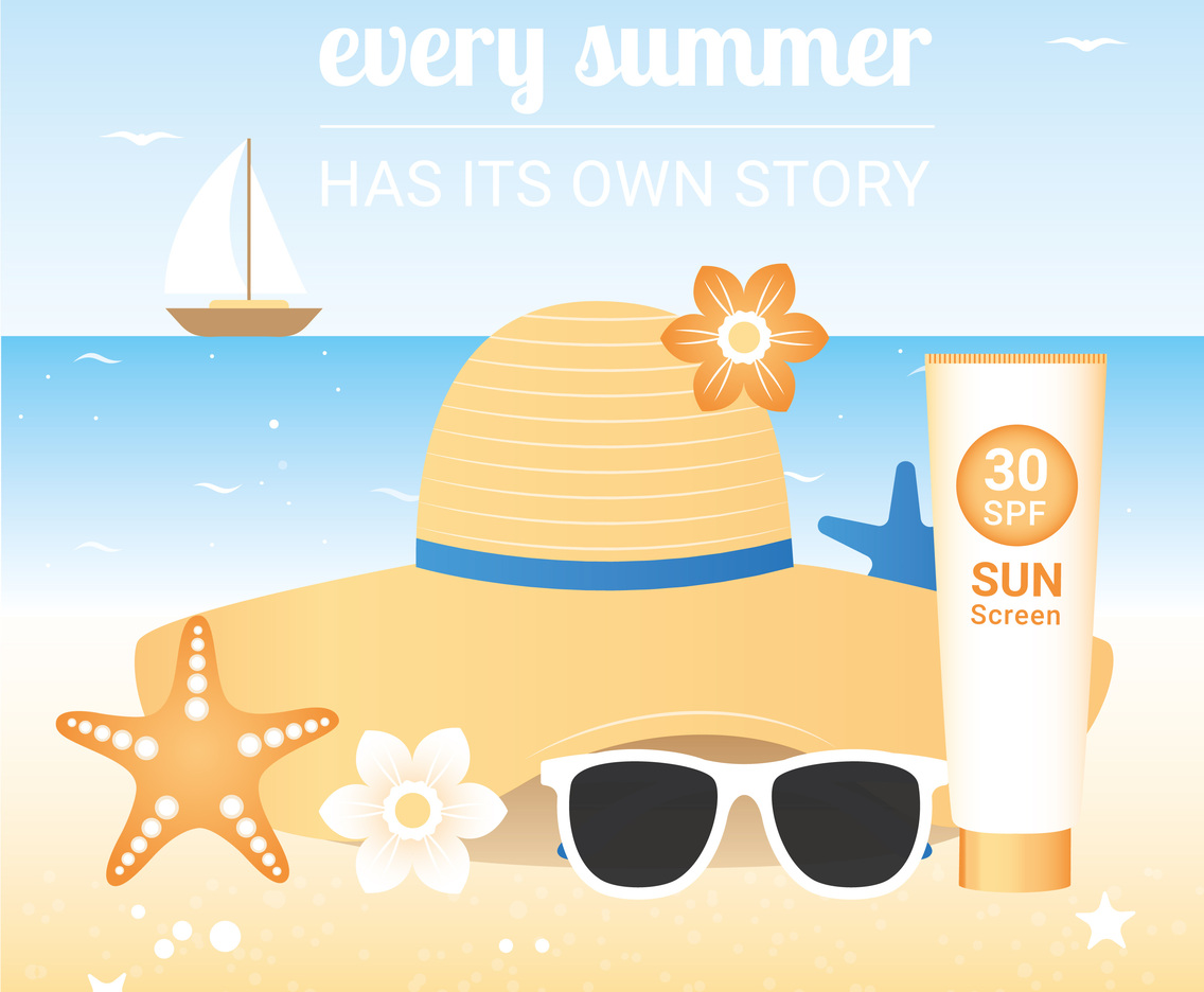Vector Summer Holiday Travel Elements
