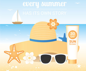 Vector Summer Holiday Travel Elements